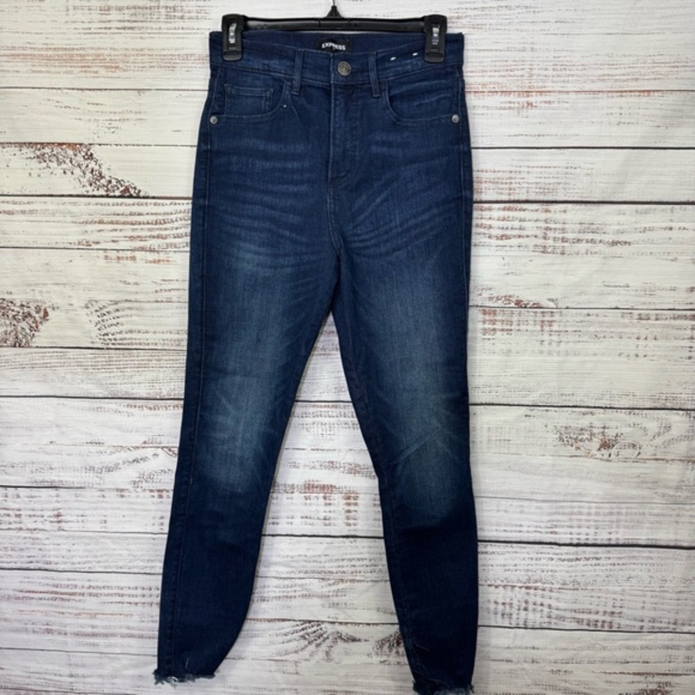 Express jeans denim perfect stretch size 2 Women's Deep Indigo Skinny Jeans